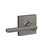 Schlage F10LAT619COL Satin Nickel Passage Latitude Style Lever with Collins Rose