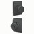 Schlage F40BWE622CEN Matte Black Privacy Bowery Style Knob with Century Rose