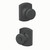 Schlage F40BWE622GRW Matte Black Privacy Bowery Style Knob with Greenwich Rose