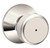 Schlage F40-BWE-618 Polished Nickel Privacy Bowery style Knob