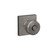 Schlage F40BWE619COL Satin Nickel Privacy Bowery Style Knob with Collins Rose