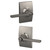 Schlage F40LAT619CEN Satin Nickel Privacy Latitude Style Lever with Century Rose