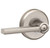 Schlage F40LAT619GSN Satin Nickel Privacy Latitude Style Lever with Greyson Rose