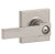 Schlage F40NBK619COL Satin Nickel Privacy Northbrook Style Lever with Collins Rose