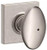 Schlage F40SIE619COL Satin Nickel Privacy Siena Style Knob with Collins Rose