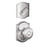 Schlage F59GEO625CAM Polished Chrome Georgian Knob and Deadbolt with Camelot Rose (Interior Half Only)