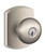 Schlage F51APLY619GRW Satin Nickel Keyed Entry Plymouth Style Knob with Greenwich Rose