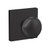 Schlage FC21PLY622COL Plymouth Knob with Collins Rose Passage and Privacy Lock Matte Black Finish