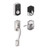 Schlage FE375CAM625ACCCAM Polished Chrome Camelot Keyless Touch Pad Electronic Handleset with Accent Lever and Camelot Rose