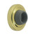 Deltana WB238U3 Polished Brass Concave Brass Flush Bumper