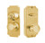 Weslock 01501IBI3SL2D Unigard Premiere Interconnected Entry with Impresa Knob with 2-3/8" Latch and Round Corner Strikes Lifetime Brass Finish