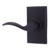 Weslock 7310H-2 Black Carlow Privacy Lever with Square Rosette