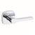 Kwikset 720TPLMDT-26 Bright Chrome Tripoli Passage Lever with Midtown Rose