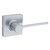 Kwikset 200LRLSQT-26D Satin Chrome Passage Ladera Lever with Square Rose