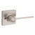 Kwikset 300LRLSQT-15 Satin Nickel Privacy Ladera Lever with Square Rose
