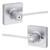 Kwikset 300LRLSQT-26D Satin Chrome Privacy Ladera Lever with Square Rose