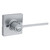 Kwikset 300LRLSQT-26D Satin Chrome Privacy Ladera Lever with Square Rose