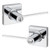 Kwikset 405LRLSQT-26 Polished Chrome Keyed Entry Ladera Lever and Square Rose