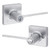 Kwikset 405LRLSQT-26D Satin Chrome Keyed Entry Ladera Lever and Square Rose