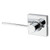 Kwikset 488LRLSQTLH-26 Left Hand Polished Chrome Half Dummy Ladera Lever with Square Rose