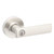 Kwikset 405BRNLRDT-15 Satin Nickel Keyed Entry Breton Lever and Round Rose