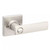 Kwikset 405BRNLSQT-15 Satin Nickel Keyed Entry Breton Lever and Square Rose