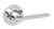 Kwikset 200CSLRDT-26 Polished Chrome Passage Casey Lever with Round Rose