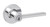 Kwikset 405CSLRDT-26 Polished Chrome Keyed Entry Casey Lever and Round Rose