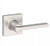 Kwikset 200CSLSQT-15 Satin Nickel Passage Casey Lever with Square Rose