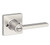 Kwikset 300CSLSQT-15 Satin Nickel Privacy Casey Lever with Square Rose