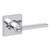 Kwikset 300CSLSQT-26 Polished Chrome Privacy Casey Lever with Square Rose