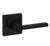 Kwikset 300CSLSQT-514 Iron Black Privacy Casey Lever with Square Rose