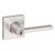 Kwikset 405CSLSQT-15 Satin Nickel Keyed Entry Casey Lever and Square Rose