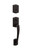 Kwikset 818PTHLIP-514S Iron Black Prescott Single Cylinder Handleset (Exterior Side Only)