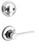 Kwikset 966LRLRDTLH-26 Left Hand Polished Chrome Ladera Lever Single Cylinder Handleset (Interior Side Only)