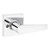 Safelock SL7000WISQT-26 Winston Lever with Square Rose Half Dummy Lock Bright Chrome Finish