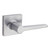 Safelock SL1000DALSQT-26D Daylon Lever with Square Rose Passage Lock Satin Chrome Finish