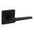 Safelock SL1000DALSQT-514 Daylon Lever with Square Rose Passage Lock Iron Black Finish