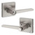 Safelock SL4000DALSQT-15 Daylon Lever with Square Rose Privacy Lock Satin Nickel Finish