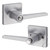 Safelock SL4000DALSQT-26D Daylon Lever with Square Rose Privacy Lock Satin Chrome Finish