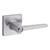 Safelock SL4000DALSQT-26D Daylon Lever with Square Rose Privacy Lock Satin Chrome Finish