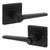 Safelock SL4000DALSQT-514 Daylon Lever with Square Rose Privacy Lock Iron Black Finish