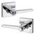 Safelock SL6000DALSQT-26 Daylon Lever with Square Rose Keyed Entry Bright Chrome Finish
