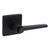 Safelock SL6000DALSQT-514 Daylon Lever with Square Rose Keyed Entry Iron Black Finish