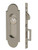 Emtek 2043US15A #8 Keyed Pocket Door Mortise Lock Pewter Finish