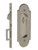 Emtek 2043US15A #8 Keyed Pocket Door Mortise Lock Pewter Finish