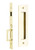 Emtek 2156US3NL Narrow Modern Rectangular Dummy Pocket Door Mortise Lock Unlacquered Brass Finish