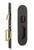 Emtek 2165US10B Narrow Oval Privacy Pocket Door Mortise Lock Oil Rubbed Bronze Finish