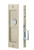 Emtek 2123TWB Rustic Modern Rectangular Keyed Pocket Door Mortise Lock Tumbled White Bronze Finish