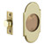 Emtek 2034US7 #8 Passage Pocket Door Tubular Lock with Passage Strike Plate French Antique Finish